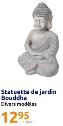 Promotions Statuette de jardin bouddha - Produit Maison - Action - Valide de 13/03/2024 à 19/03/2024 chez Action