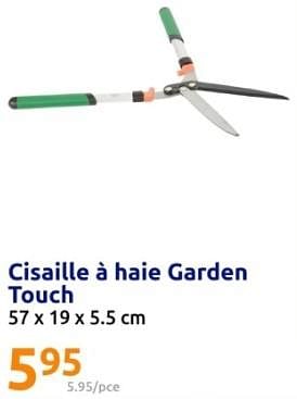 Promotions Cisaille à haie garden touch - Garden Touch - Valide de 13/03/2024 à 19/03/2024 chez Action