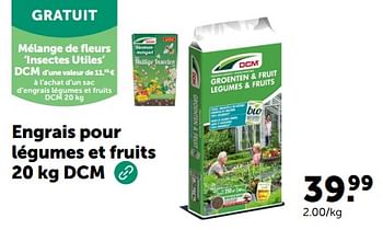 Promotions Engrais pour légumes et fruits dcm - DCM - Valide de 13/03/2024 à 24/03/2024 chez Aveve