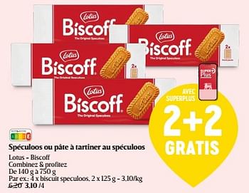 Promotions Biscuit speculoos - Lotus Bakeries - Valide de 14/03/2024 à 20/03/2024 chez Delhaize