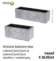 Promoties Arizona balcony box - Mega Collections - Geldig van 08/03/2024 tot 30/06/2024 bij Multi Bazar