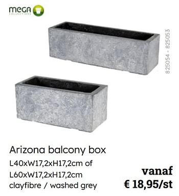 Promotions Arizona balcony box - Mega Collections - Valide de 08/03/2024 à 30/06/2024 chez Multi Bazar