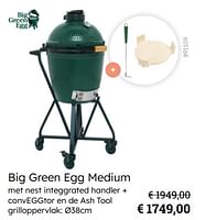 Promoties Big green egg medium - BigGreenEgg - Geldig van 08/03/2024 tot 30/06/2024 bij Multi Bazar