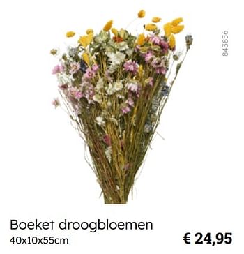 Promotions Boeket droogbloemen - Produit Maison - Multi Bazar - Valide de 08/03/2024 à 30/06/2024 chez Multi Bazar