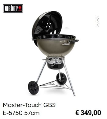 Promotions Master-touch gbs e-5750 - Weber - Valide de 08/03/2024 à 30/06/2024 chez Multi Bazar