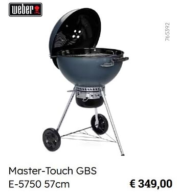 Promotions Master-touch gbs e-5750 - Weber - Valide de 08/03/2024 à 30/06/2024 chez Multi Bazar
