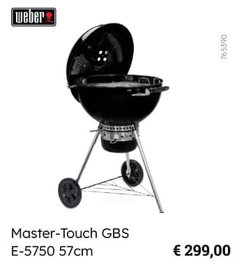 Promoties Master-touch gbs e-5750 - Weber - Geldig van 08/03/2024 tot 30/06/2024 bij Multi Bazar