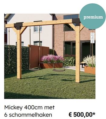Promoties Mickey met 6 schommelhaken - Outdoor Island - Geldig van 08/03/2024 tot 30/06/2024 bij Multi Bazar