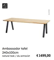 Promoties Ambassador tafel - 4 Seasons outdoor - Geldig van 08/03/2024 tot 30/06/2024 bij Multi Bazar