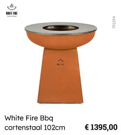 White fire bbq cortenstaal