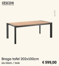 Braga tafel-Gescova Outdoor Living