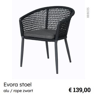Promoties Evora stoel - Huismerk - Multi Bazar - Geldig van 08/03/2024 tot 30/06/2024 bij Multi Bazar