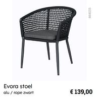 Promoties Evora stoel - Huismerk - Multi Bazar - Geldig van 08/03/2024 tot 30/06/2024 bij Multi Bazar