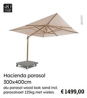 Promoties Hacienda parasol - 4 Seasons outdoor - Geldig van 08/03/2024 tot 30/06/2024 bij Multi Bazar