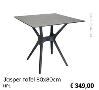 Promoties Jasper tafel - Huismerk - Multi Bazar - Geldig van 08/03/2024 tot 30/06/2024 bij Multi Bazar