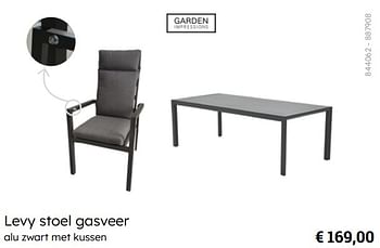 Promotions Levy stoel gasveer - Garden Impressions - Valide de 08/03/2024 à 30/06/2024 chez Multi Bazar