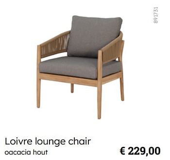 Promoties Loivre lounge chair - Huismerk - Multi Bazar - Geldig van 08/03/2024 tot 30/06/2024 bij Multi Bazar