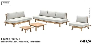 Promoties Lounge fauteuil - Garden Impressions - Geldig van 08/03/2024 tot 30/06/2024 bij Multi Bazar