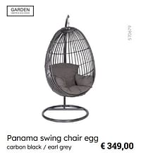 Panama swing chair egg-Garden Impressions