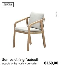Santos dining fauteuil-Garden Impressions
