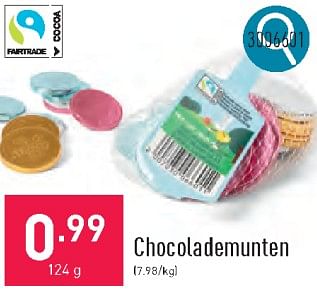 Promoties Chocolademunten - Huismerk - Aldi - Geldig van 18/03/2024 tot 24/03/2024 bij Aldi
