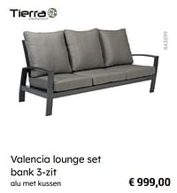 Valencia lounge set bank 3-zit-Tierra Outdoor