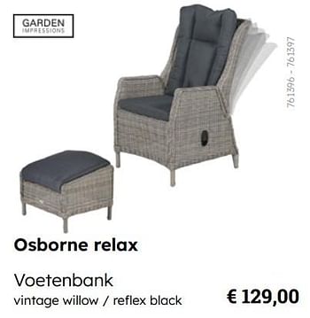 Promoties Voetenbank - Garden Impressions - Geldig van 08/03/2024 tot 30/06/2024 bij Multi Bazar