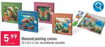 Promoties Diamond painting-canvas - Diamond Painting - Geldig van 20/03/2024 tot 24/03/2024 bij Aldi