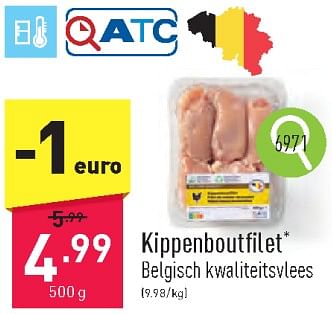 Promoties Kippenboutfilet - Huismerk - Aldi - Geldig van 18/03/2024 tot 24/03/2024 bij Aldi
