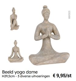 Beeld yoga dame