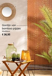 Gordijn van bamboo pijpjes-Huismerk - Multi Bazar
