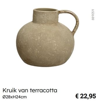 Promoties Kruik van terracotta - Huismerk - Multi Bazar - Geldig van 08/03/2024 tot 30/06/2024 bij Multi Bazar