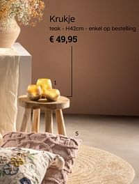 Krukje teak-Huismerk - Multi Bazar