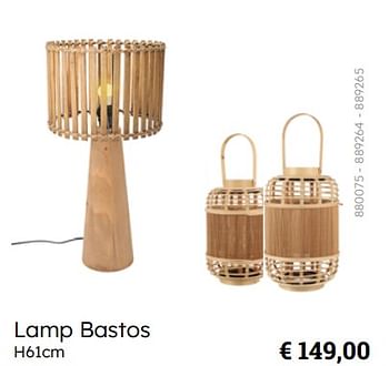Promotions Lamp bastos - Produit Maison - Multi Bazar - Valide de 08/03/2024 à 30/06/2024 chez Multi Bazar