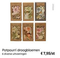 Promoties Potpourri droogbloemen - Huismerk - Multi Bazar - Geldig van 08/03/2024 tot 30/06/2024 bij Multi Bazar