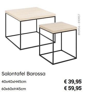 Promoties Salontafel barossa - Huismerk - Multi Bazar - Geldig van 08/03/2024 tot 30/06/2024 bij Multi Bazar