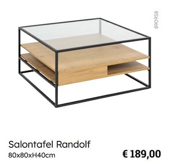 Promoties Salontafel randolf - Huismerk - Multi Bazar - Geldig van 08/03/2024 tot 30/06/2024 bij Multi Bazar