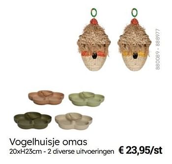 Promoties Vogelhuisje omas - Huismerk - Multi Bazar - Geldig van 08/03/2024 tot 30/06/2024 bij Multi Bazar