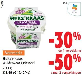 Promoties Heks`nkaas kruidenkaas origineel - Heks'n Kaas - Geldig van 13/03/2024 tot 26/03/2024 bij Colruyt