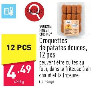 Promotions Croquettes de patates douces - Gourmet Finest Cuisine - Valide de 22/03/2024 à 24/03/2024 chez Aldi