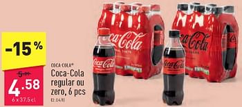 Promotions Coca-cola regular ou zero - Coca Cola - Valide de 23/03/2024 à 29/03/2024 chez Aldi