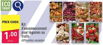 Promotions Kit d’ensemencement pour légumes ou truits - Produit maison - Aldi - Valide de 23/03/2024 à 24/03/2024 chez Aldi
