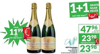 Promoties Aop champagne résonnance cuvée sélectionnée - Champagne - Geldig van 19/03/2024 tot 24/03/2024 bij Intermarche