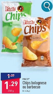 Promotions Chips bolognese ou barbecue - Pirato - Valide de 18/03/2024 à 29/03/2024 chez Aldi