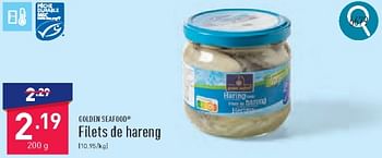 Promoties Filets de hareng - Golden Seafood - Geldig van 23/03/2024 tot 29/03/2024 bij Aldi