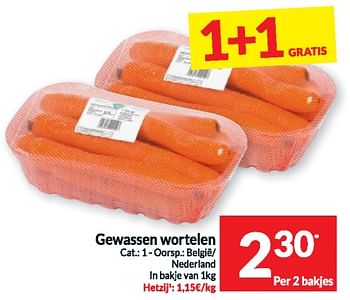 Promoties Gewassen wortelen - Huismerk - Intermarche - Geldig van 19/03/2024 tot 24/03/2024 bij Intermarche