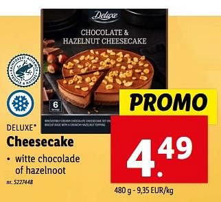 Promotions Cheesecake - Deluxe - Valide de 20/03/2024 à 26/03/2024 chez Lidl