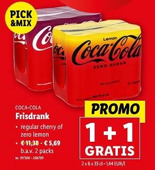 Promoties Frisdrank - Coca Cola - Geldig van 20/03/2024 tot 26/03/2024 bij Lidl