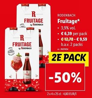 Promoties Fruitage - Rodenbach - Geldig van 20/03/2024 tot 26/03/2024 bij Lidl