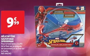 Promoties Hélicoptère sauvetage spiderman - Marvel - Geldig van 19/03/2024 tot 01/04/2024 bij Auchan
